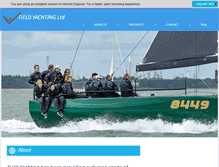 Tablet Screenshot of fieldyachting.com